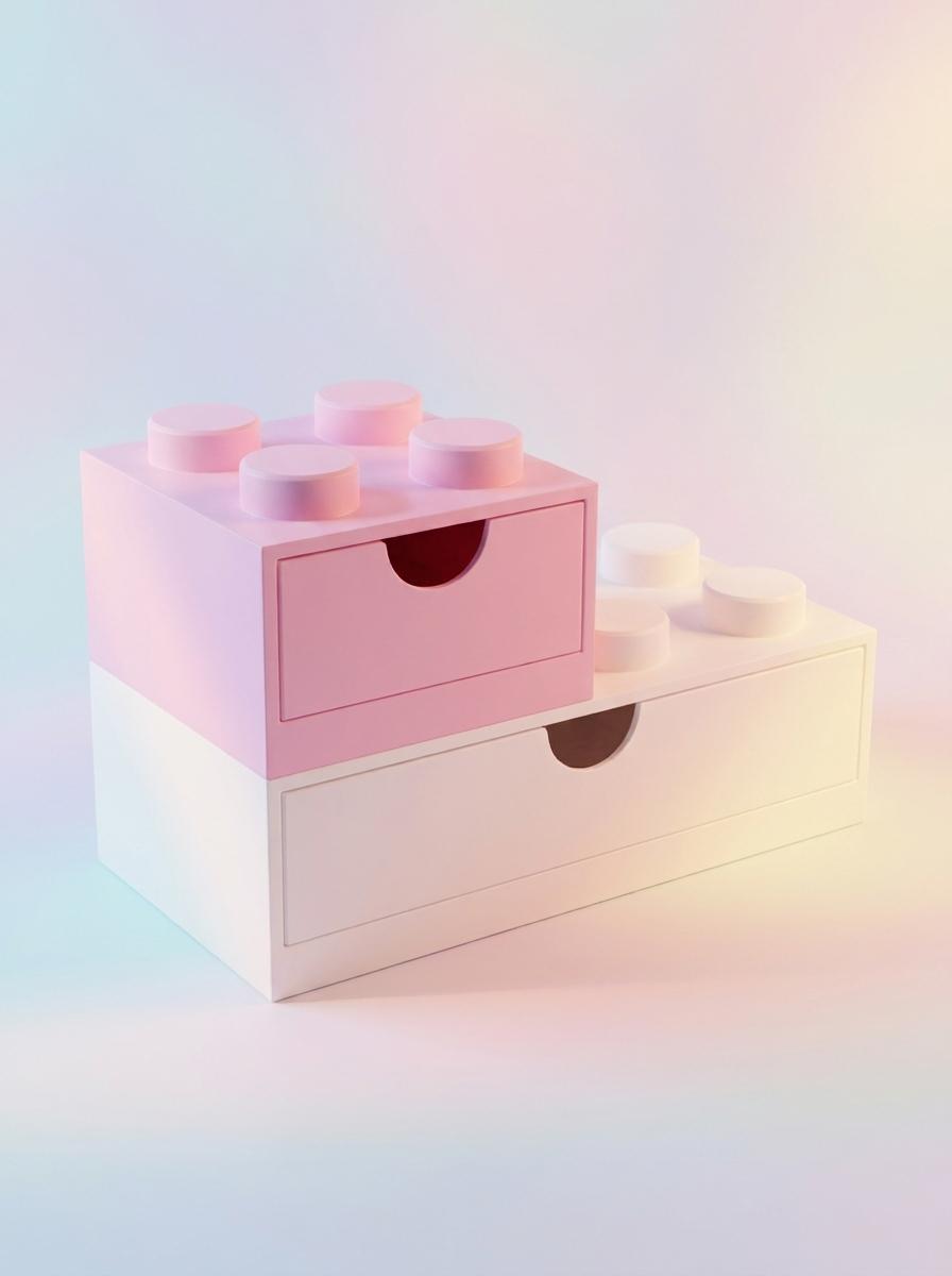 Building Block Desk Organizer Modular Stackable Storage Drawers — photo 1 of 2