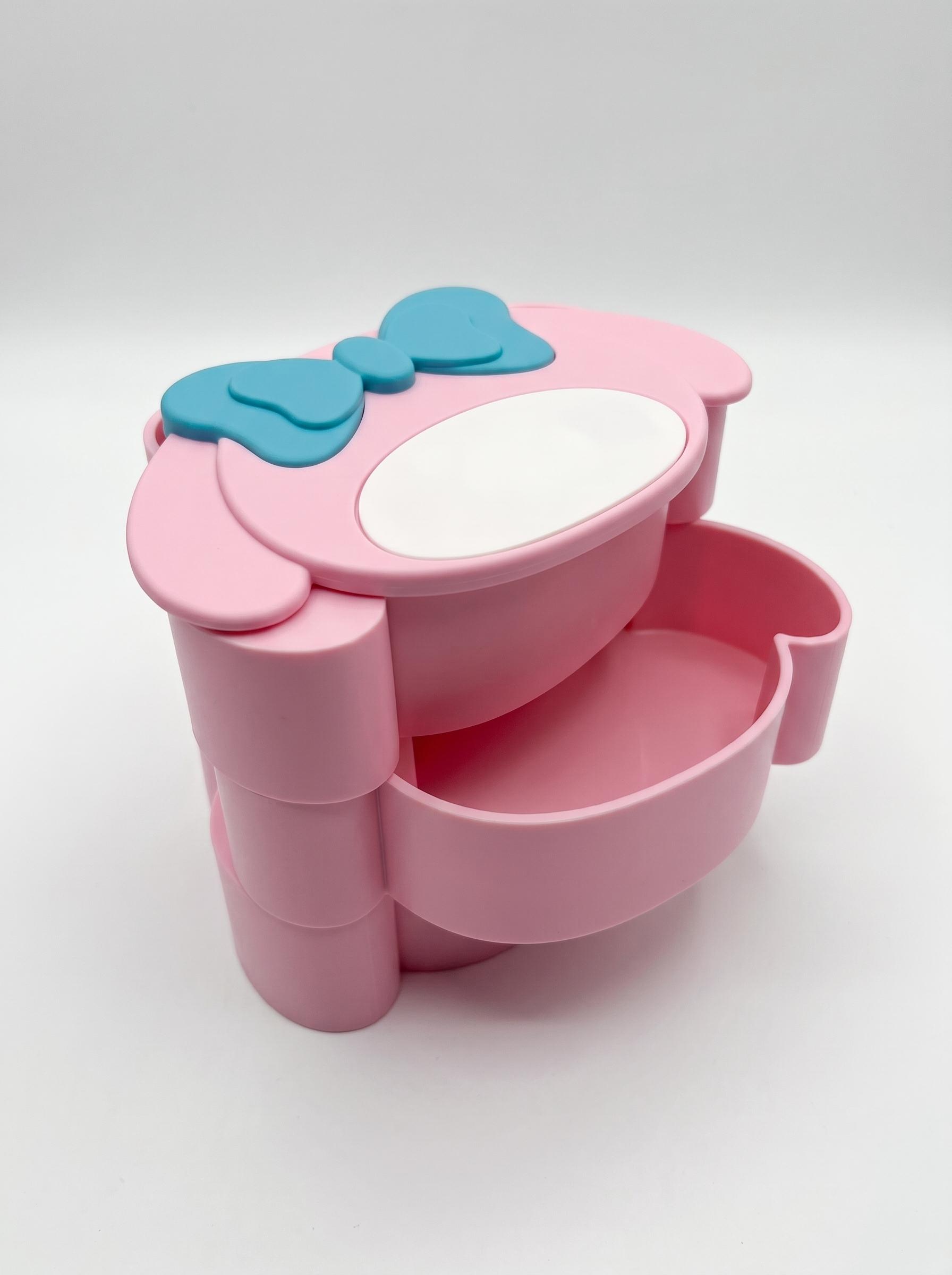 Rotating Desk Organizer (3 Tiers)  | Pink Coquette  Storage — photo 3 of 4