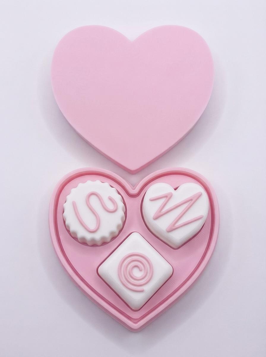 Coquette Faux Chocolate Heart Box - Fidget Clicker — photo 2 of 2