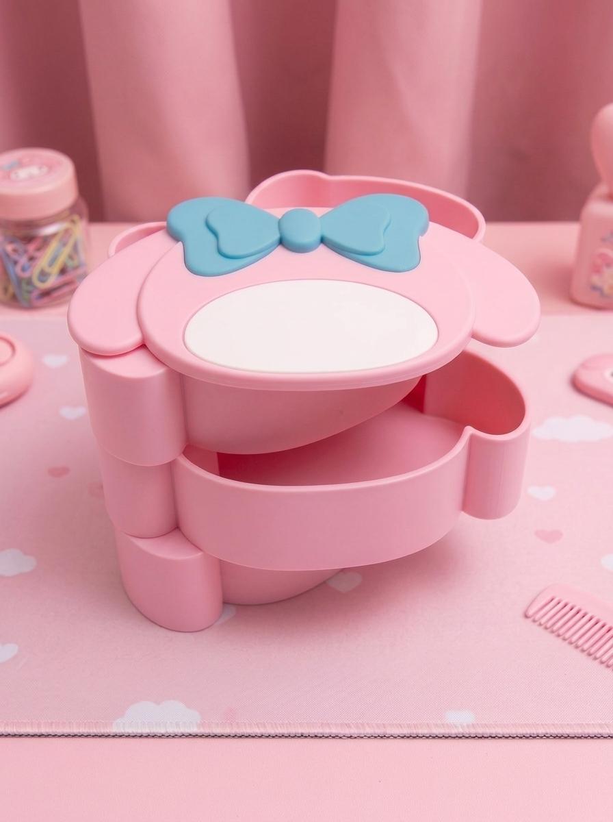 Rotating Desk Organizer (3 Tiers)  | Pink Coquette  Storage — photo 2 of 4