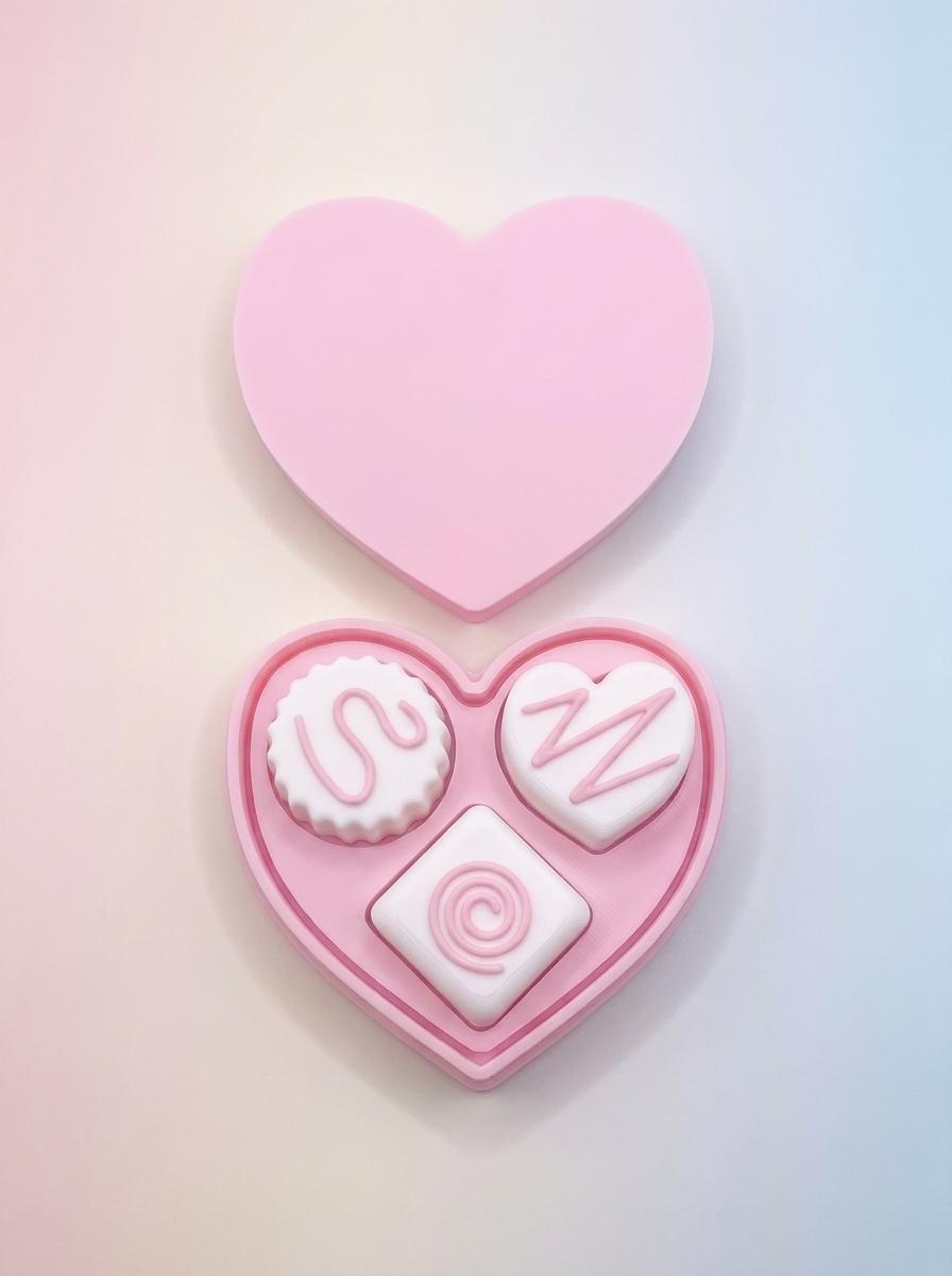Coquette Faux Chocolate Heart Box - Fidget Clicker — photo 1 of 2